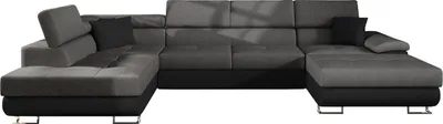 Produktbild von MIRJAN24 Ecksofa Cotere Bis, Eckcouch mit Bettkasten, U-Form Schlafsofa vom Hersteller, Wohnlandschaft (Soft 011 + Lux 06 + Soft 011, Seite: Links)