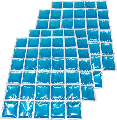 Produktbild von ToCi Kühlmatte | Großes Gel-Kühlkissen mit 30 Kühlzellen | Flexibles Eispack Kühlkompresse Kühlakkus | 4 Stück