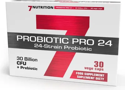 Produktbild von 7Nutrition Probiotic PRO 24 30mld CFU aus 24 Stämmen 30 Veggie-Kapseln
