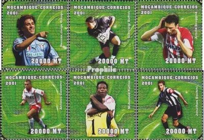 Produktbild von Briefmarken Mosambik 2001 Mi 1871-1876 postfrisch Fußball-WM 2002