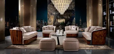 Produktbild von Sofa 3 Sitzer Beige Wohnzimmer Modern Design Couchen Luxus Möbel Ledersofa Neu