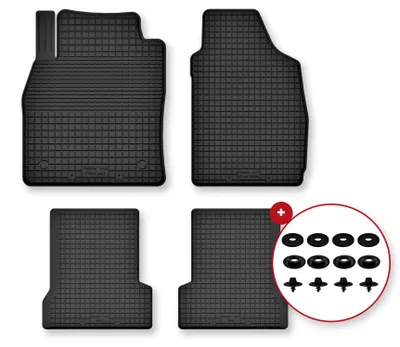 Produktbild von Gummi-Fußmatten für Audi A8 D4 2010-2017 – 4-tlg, Schwarz, Semi-Universal, angepasst – Wielganizator Semi-Universal