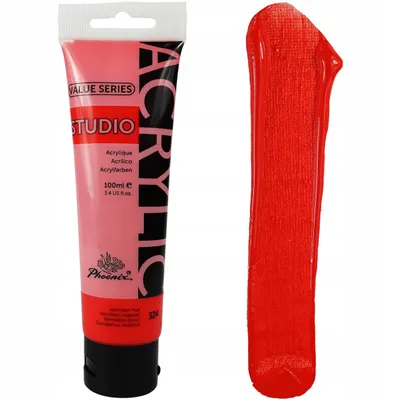 Zdjęcie produktu dla Farba akrylowa artystyczna do malowania VS 100ml Vermillion - 324 Czerwona