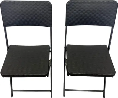 Produktbild von 2er Set Klappstuhl Mila Schwarz/Anthrazit
