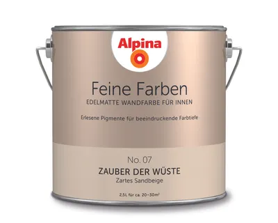 Produktbild von Alpina Feine Farben Wandfarbe No. 07 Zauber der Wüste - zartes sandbeige 2,5 L