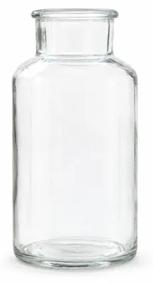 Produktbild von Apothekerflasche groß 20x10 cm Glasflasche Vintage Vase Windlicht Deko Natur