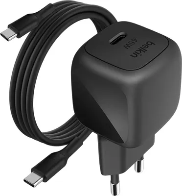 Produktbild von Belkin BOOST Charge USB-C 45W PD PPS+USB-C Kab.sw.WCA013kq1MBK-B6