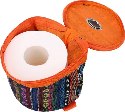 Imagen del producto de Estuche para pañuelos, toallitas o papel higiénico, ideal para camping, senderismo y actividades al aire libre. También sirve como recipiente para guardar rollos de papel