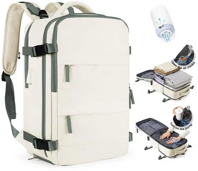 Immagine prodotto di Valigia da viaggio sottovuoto con pompa, impermeabile, bagaglio da viaggio, dimensioni bagaglio a mano