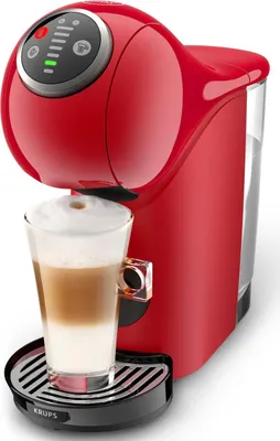 Produktbild von Krups Génio S Plus, Espressomaschine, Kaffeepad, 1500 W, Rot