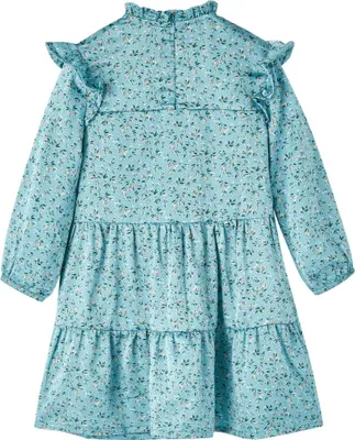 Produktbild von vidaXL Kinderkleid mit langen Ärmeln Blau 104