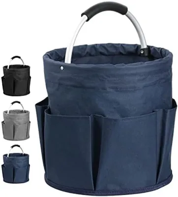Productafbeelding van PromoHome® 17 liter inklapbare picknickmand met 6 compartimenten, waterdicht, blauw