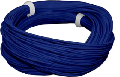 Produktbild von ESU 51949 Hochflexibles Kabel, Durchmesser 0.5mm, AWG36, 2A, 10m Wickel, Farbe blau