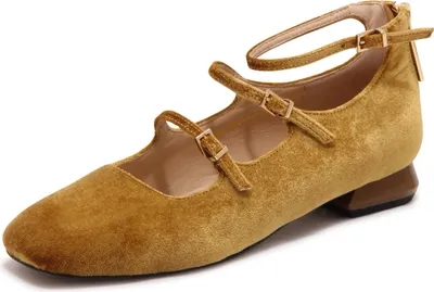 Produktbild von M4642 Scarpa Mary Jane Donna Emanuelle Vee Woman Velvet Shoes