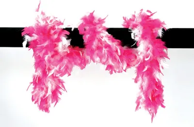 Produktbild von W21005-36 pink-weiß Federboa Federstola
