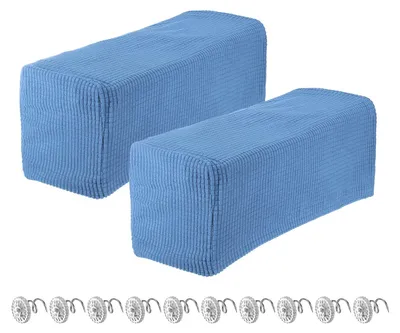 Imagen del producto de 2 fundas elásticas para reposabrazos de sillas y sofás