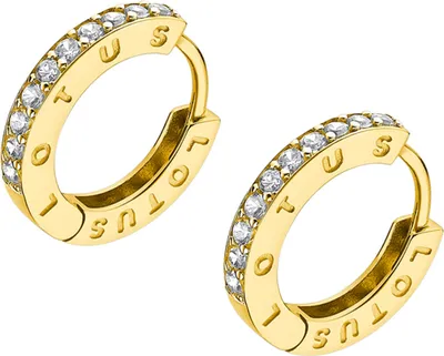 Image de LOTUS Silver Créoles zirconium 925 argent véritable Boucles d'oreilles Femme JLP1887-4-4