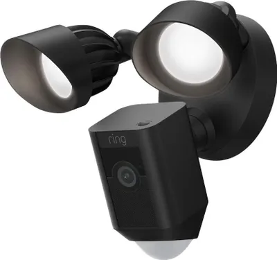 Produktbild von Ring Flutlicht Sicherheitskamera Plus mit Kabel schwarz