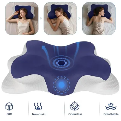 Produktbild von Kopfkissen Memory Foam Kissen Nackenkissen Orthopädisch Schmetterlingskissen