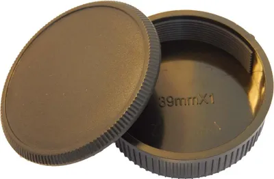 Produktbild von vhbw Objektivdeckel-Set kompatibel mit Chiyoko Kamera - Rück- und Gehäusedeckel Schwarz