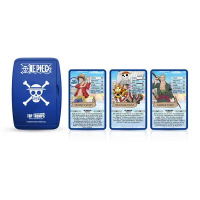 Produktbild von Wissenspiel One Piece Top Trumps Case