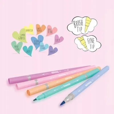 Produktbild von Marker, Marker, Doppelseitige Marker, PASTELL, 10 Farben