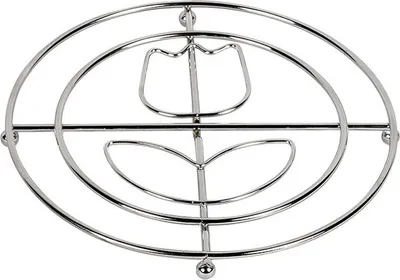 Produktbild von Untersetzer Tulpe Ø‎ 20cm, chrome (1 Stück)