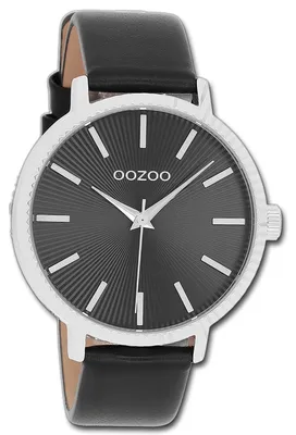 Obrázok produktu pre Hodinky Oozoo Damenuhr, čierne, kožený remienok, analógové, quartzový mechanizmus, model D3UOC9199A