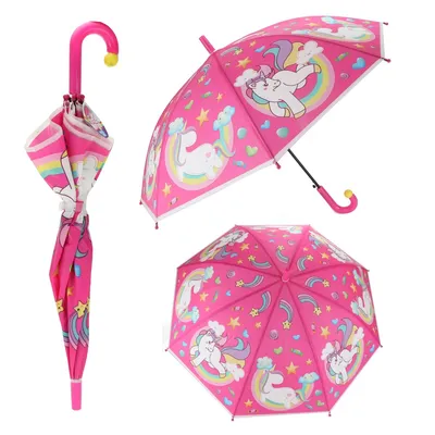 Image de Parapluie avec licornes 80 cm 68060A