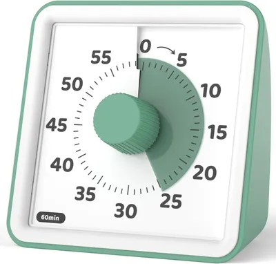 Produktbild von Visueller Countdown Timer für Kinder, 60 Minuten, leise, mit Weltraummotiv, für Klassenzimmer