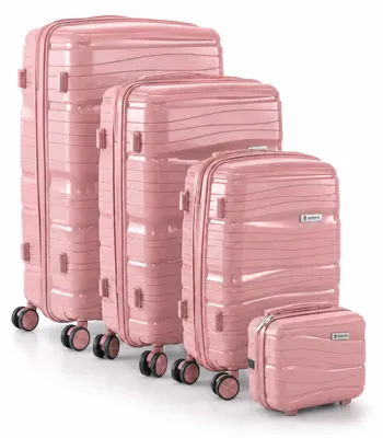 Produktbild von Berwin Reisekoffer Hartschalenkoffer Trolley Modell Torna Dusty Rose 4er Set MS-19821