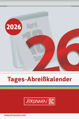 Obrázok produktu pre BRUNNEN 1070304006 Tagesabreißkalender 65x98mm Nr.4