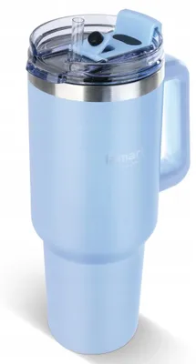 Immagine prodotto di Tazza termica in acciaio inossidabile Lamart LT4087, colore blu, capacità 1200 ml