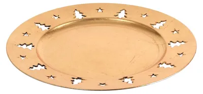 Image de Assiette de Noël 33 cm Assiette à biscuits Décoration de l'Avent Assiette Saint-Nicolas Assiette de l'Avent Réutilisable Réutilisable