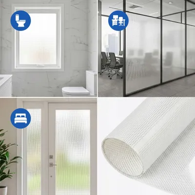 Obrázok produktu pre DEKORATÍVNA FÓLIA NA OKENNÉ SKLO – BIELE BODKY, SAMOLEPIACA, 50 × 300 cm