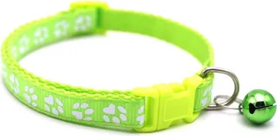 Obrázek produktu pro Obojek pro kotě/kočku Tlapka 1x19-32cm světle zelený