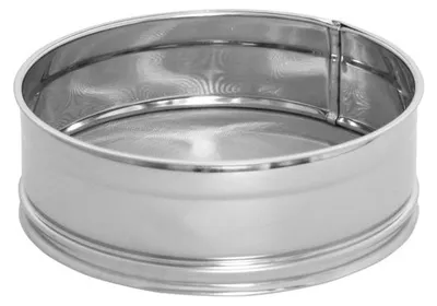 Zdjęcie produktu dla Sito do cukru pudru z nierdzewnej stali, średnica 160 mm