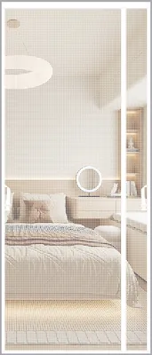 Obrázek produktu pro INF Magnetické síťové dveře s otevíráním na pravou stranu, skelné vlákno, bílá, 95x200cm
