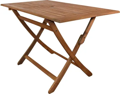 Produktbild von Sam Möbel GmbH Balkontisch Akazie geölt 120 x 70 cm klappbar Schirmloch CALEA für 4-6 Personen