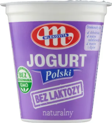 Zdjęcie produktu dla Mlekovita Jogurt Polski bez laktozy 150g