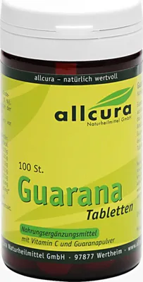 Produktbild von allcura Guarana Tabletten, 100 St. Tabletten