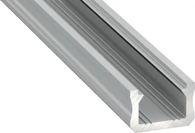 Produktbild von LED Aluminium Profil PD-X 1 Meter Aluprofil Leiste 12 x 8mm Silber eloxiert für 8mm LED Streifen milchige Abdeckung inkl. Endkappen