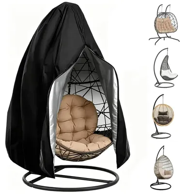 Productafbeelding van Beschermhoes voor Hangstoel, Zwart 190 x 115 cm