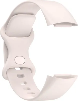Obrázok produktu pre Go Go Gadget – Silikónový remienok na inteligentné hodinky – kompatibilný s Fitbit Charge 5/6 – veľkosť M/L – slonovinová farba