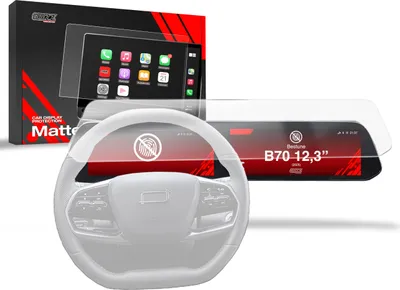 Produktbild von Matte Autodisplayfolie für Bestune B70 12,3" (2025), Grizz Protector