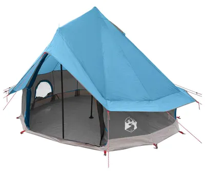 Immagine prodotto di vidaXL Tenda da campeggio per 4 persone, blu, in poliestere e acciaio