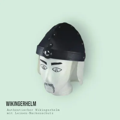 Produktbild von Wikingerhelm Karton schwarz klein