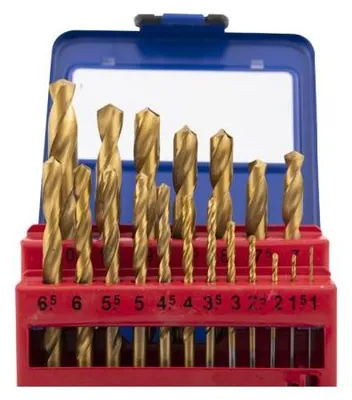 Imagen del producto de Topgear, juego de brocas de 19 piezas, acero rápido (HSS)