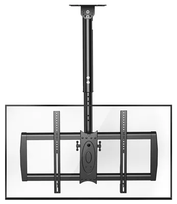 Obrázok produktu pre Držiak na televízor na montáž na strop, plne nastaviteľný, pre televízory s uhlopriečkou 94 až 190 cm, maximálna podpora VESA 600 x 400 mm, maximálna nosnosť 50 kg