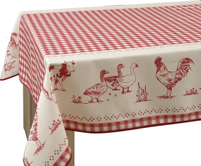 Tischdecke rechteckig 150x240 cm rot schmutzabweisend